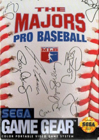 Majors Pro Baseball Sega Game Gear US box art